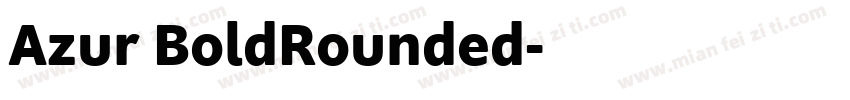 Azur BoldRounded字体转换